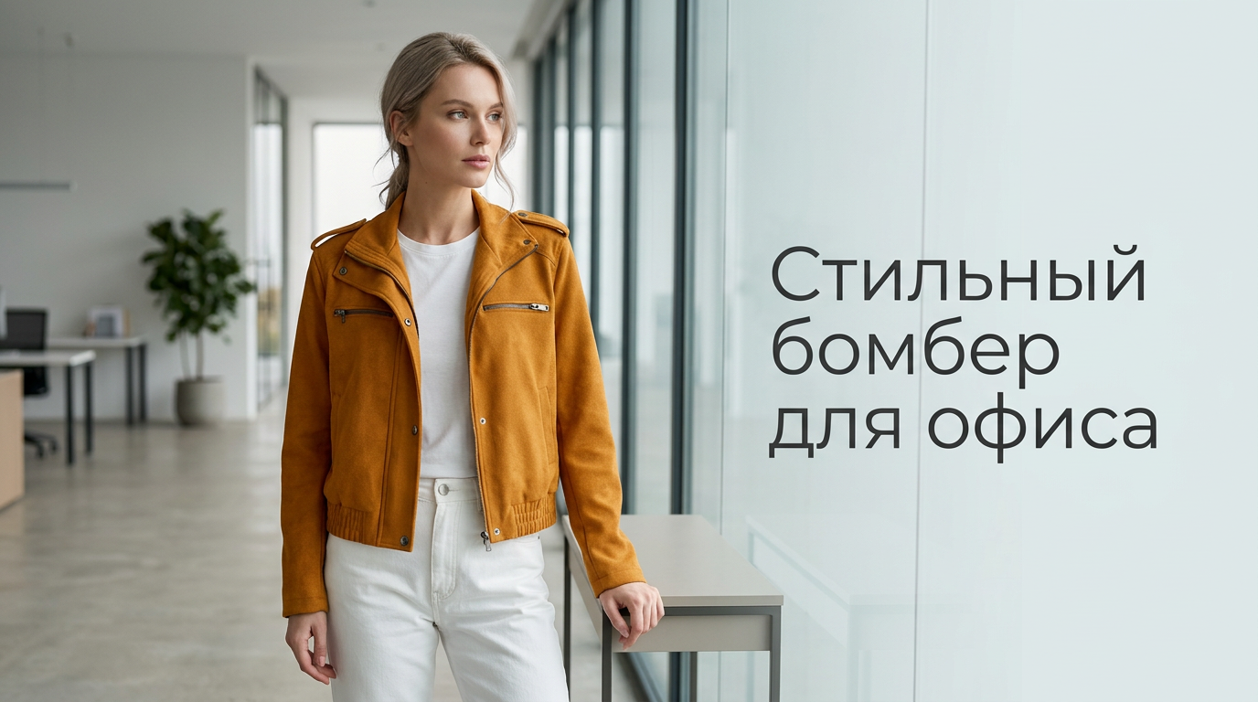 Современный бомбер в офисной среде, стильная альтернатива строгому жакету